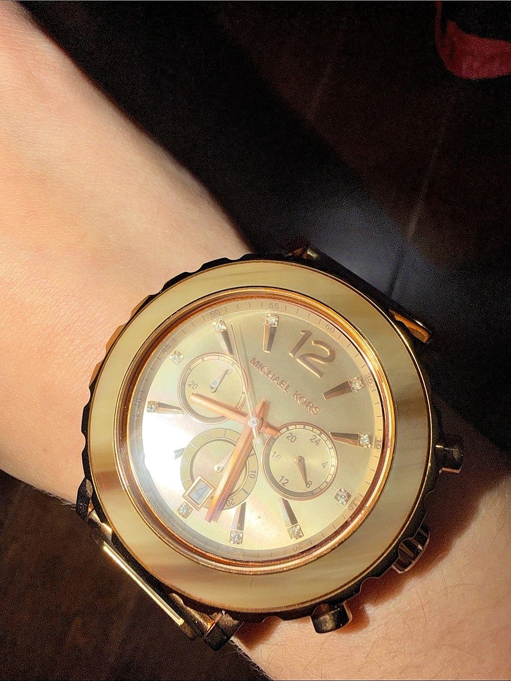 Michael Kors Ritz Tortoise Shell Chronograph Watch MK5038 - Picture 1 of 4
